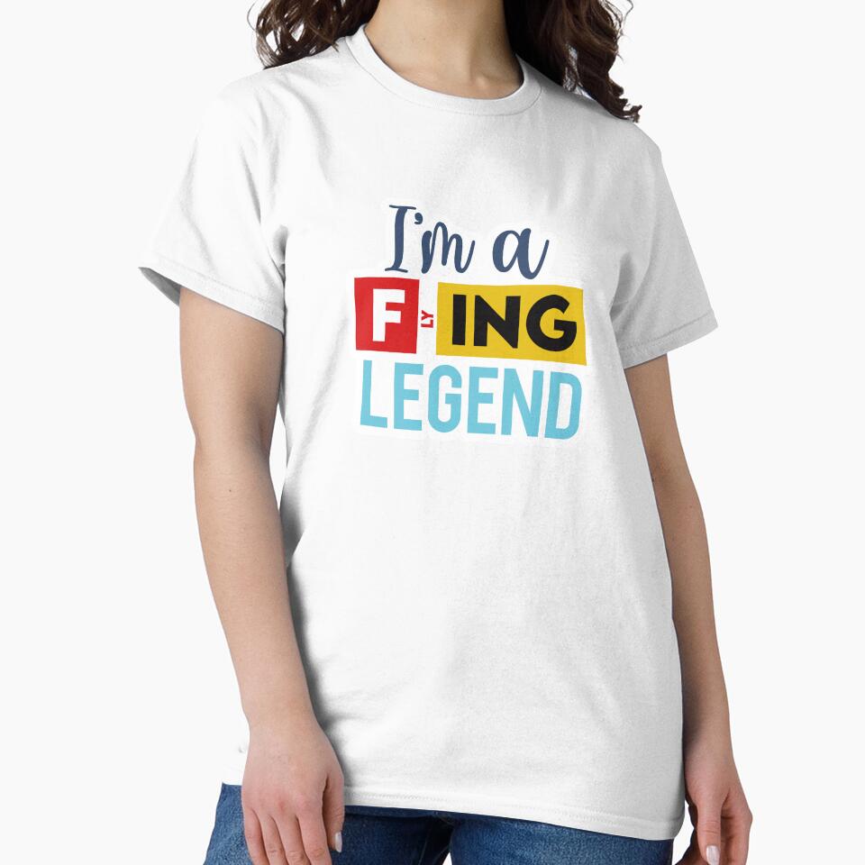 Flight Crew design Pilot & Stewardess Flight Attendant - I am a flying legend by AviationArtists