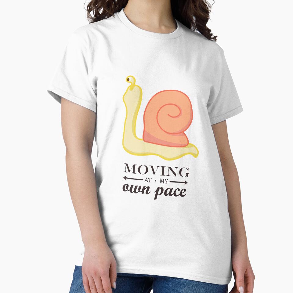 Moving at My Own Pace Snail by Lizzy Fern Studios