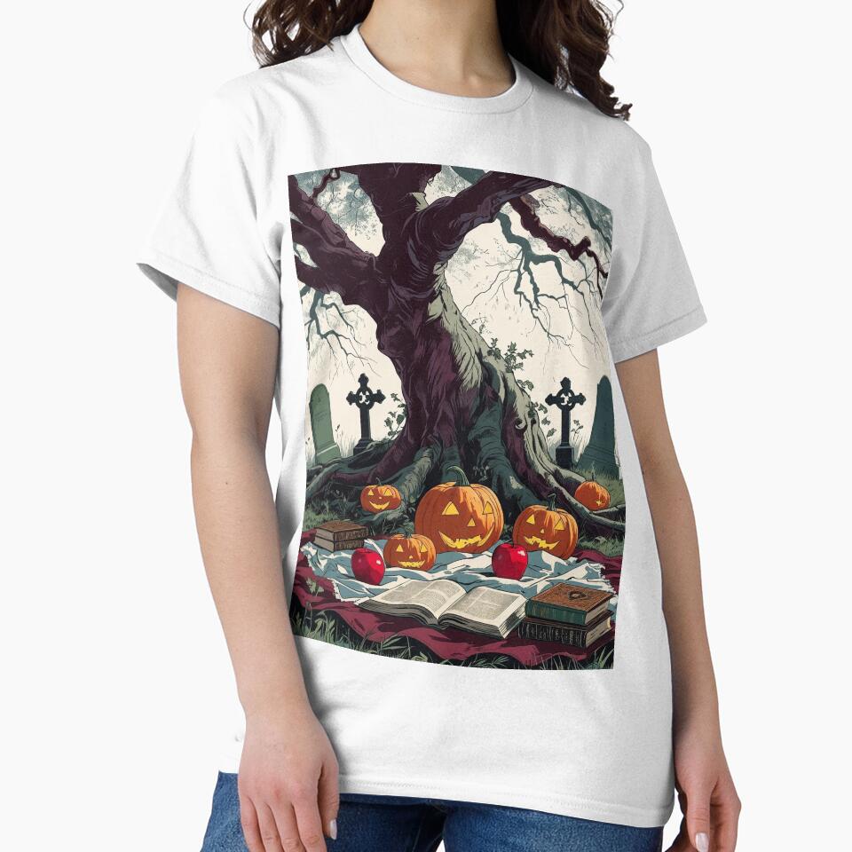 Autumn Graveyard Picnic – Gothic Cottagecore Halloween by Deezyned