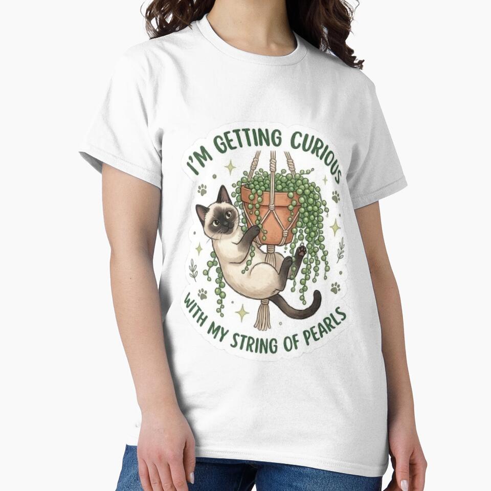 Siamese Cat String of Pearls - Rare Plant Lover Sticker by Barkashow