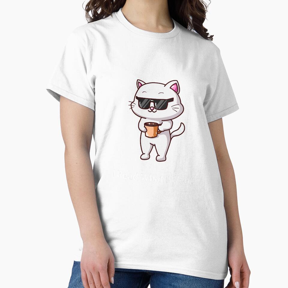I Read What I Want Funny Cat Reading A Book by KA-shirts