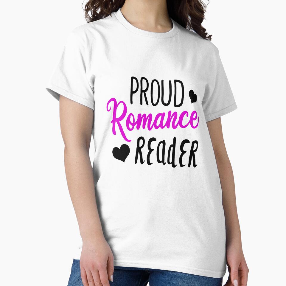 Proud Romance Reader, bookworm slogan by ArtPau