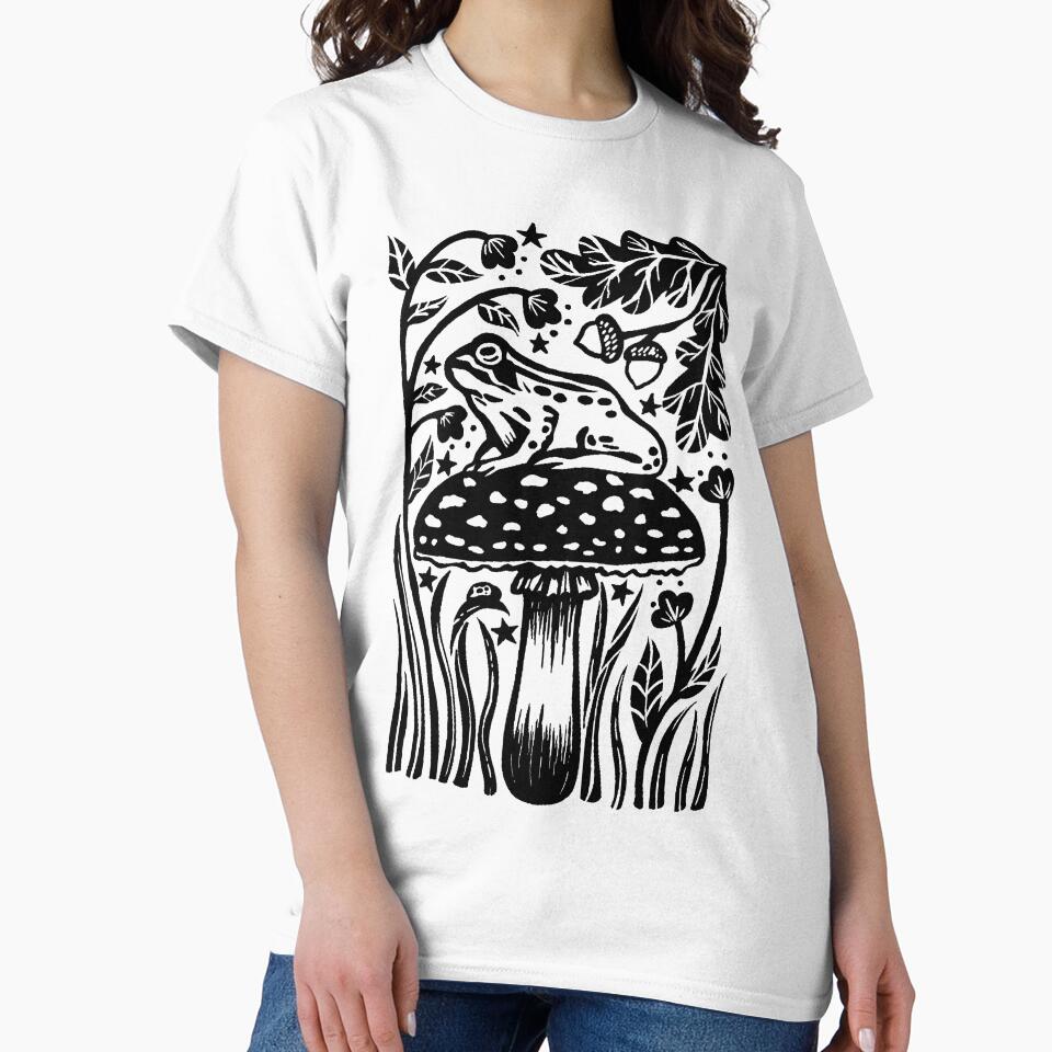 Frog on a Toadstool by DomiDoodles