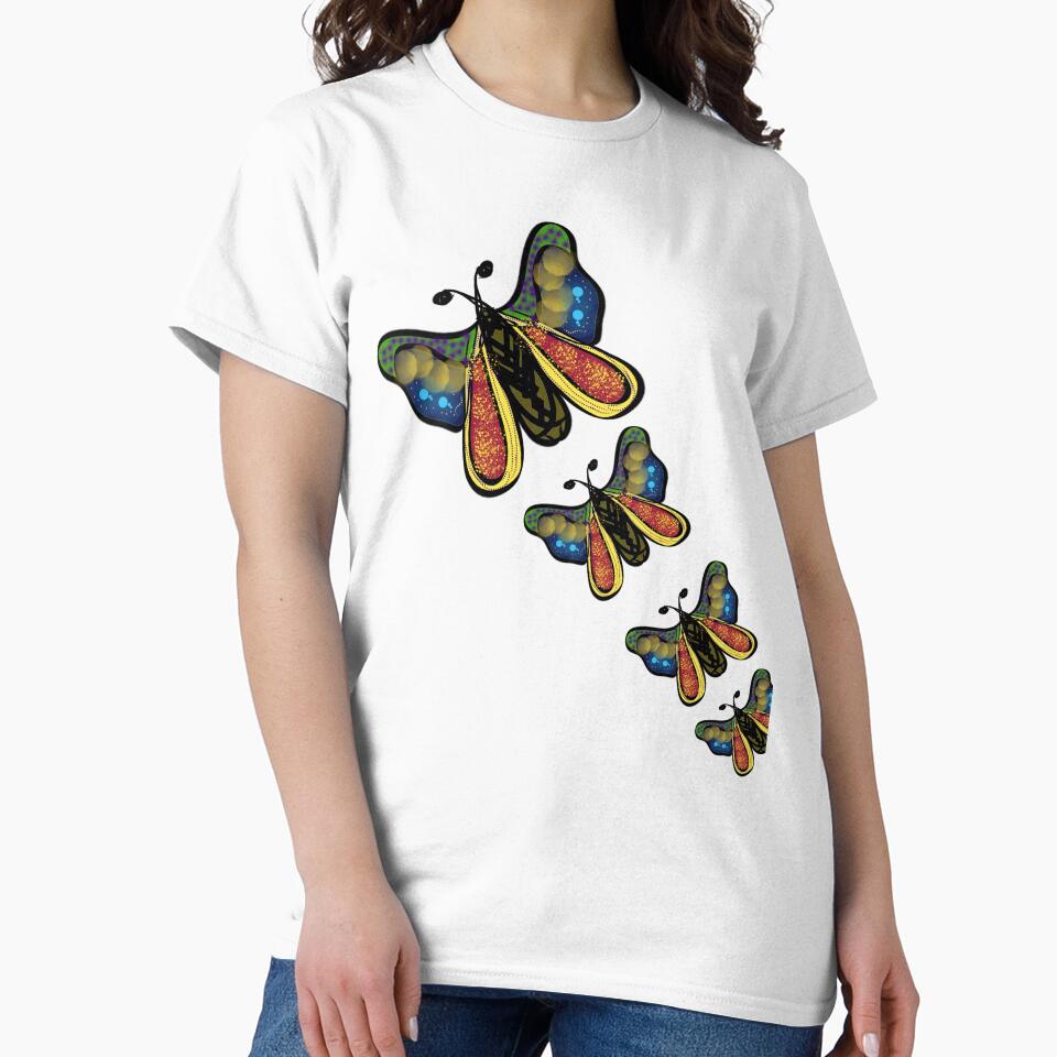 Boho Butterfly Flight | Whimsical Nature Illustration by HopeAndHustle