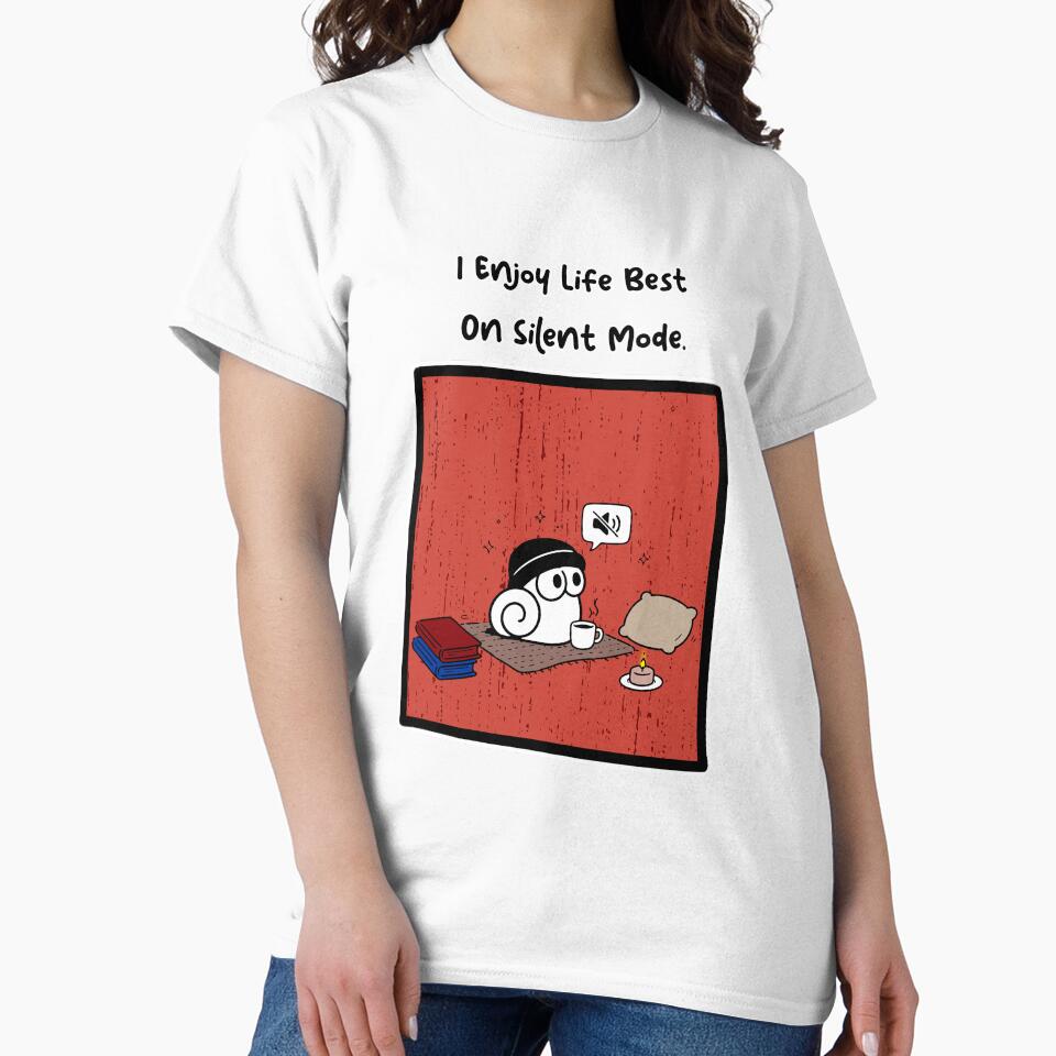 Life On Silent Mode - Cozy Introvert Snail Aesthetic by snewen