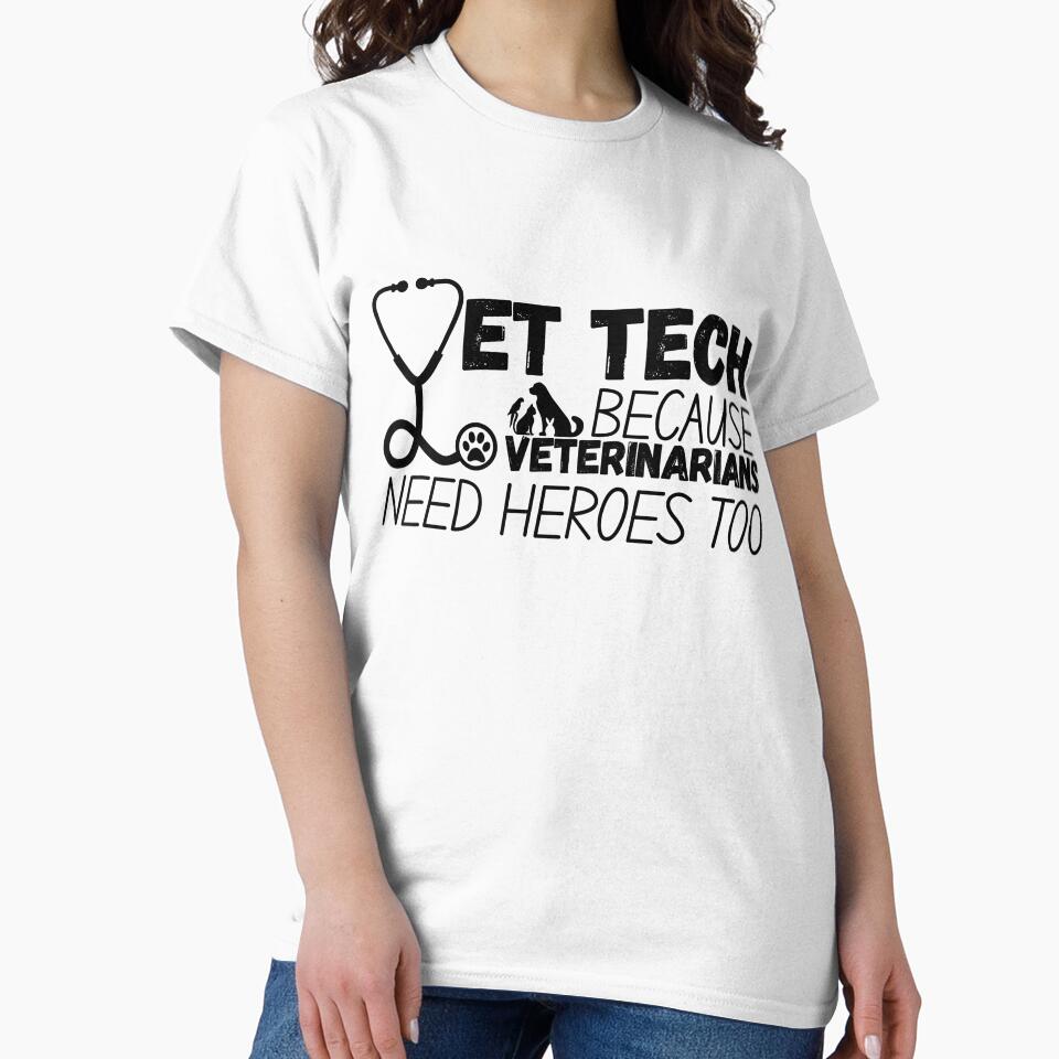 Vet Tech because veterinarians need heroes too: Black by Rooted Creations