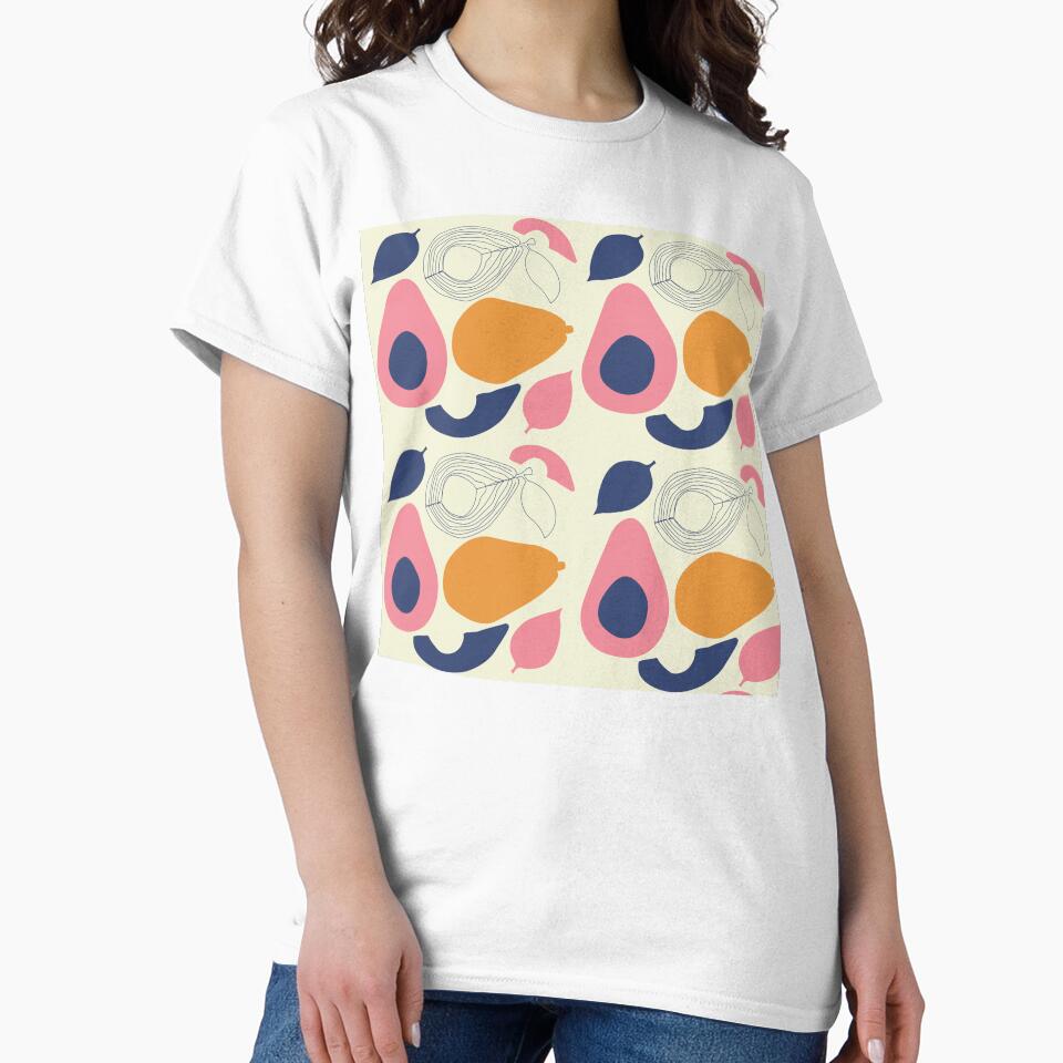 Mid Century Modern Retro Avocado Abstract Seamless Pattern by FMSeamlessArt