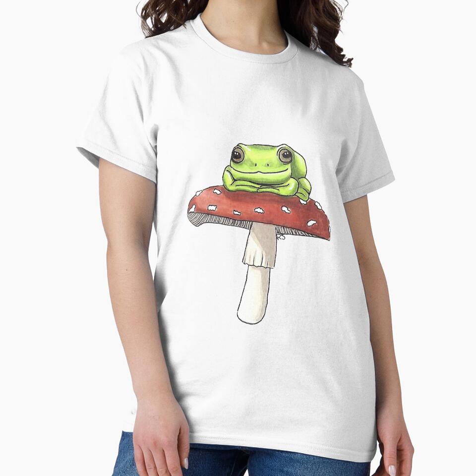 Frog on a Mushroom by rachelljjones