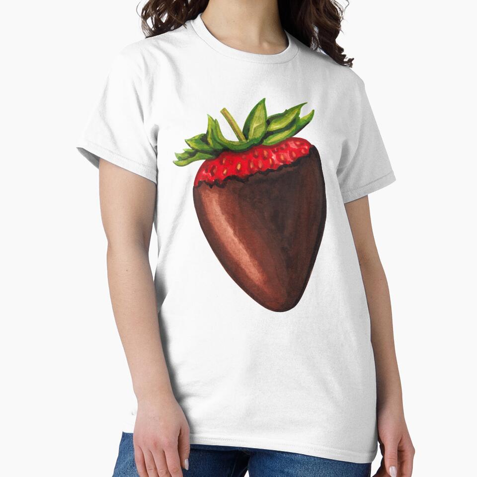 Chocolate Covered Strawberry Pattern - Red by Kelly  Gilleran
