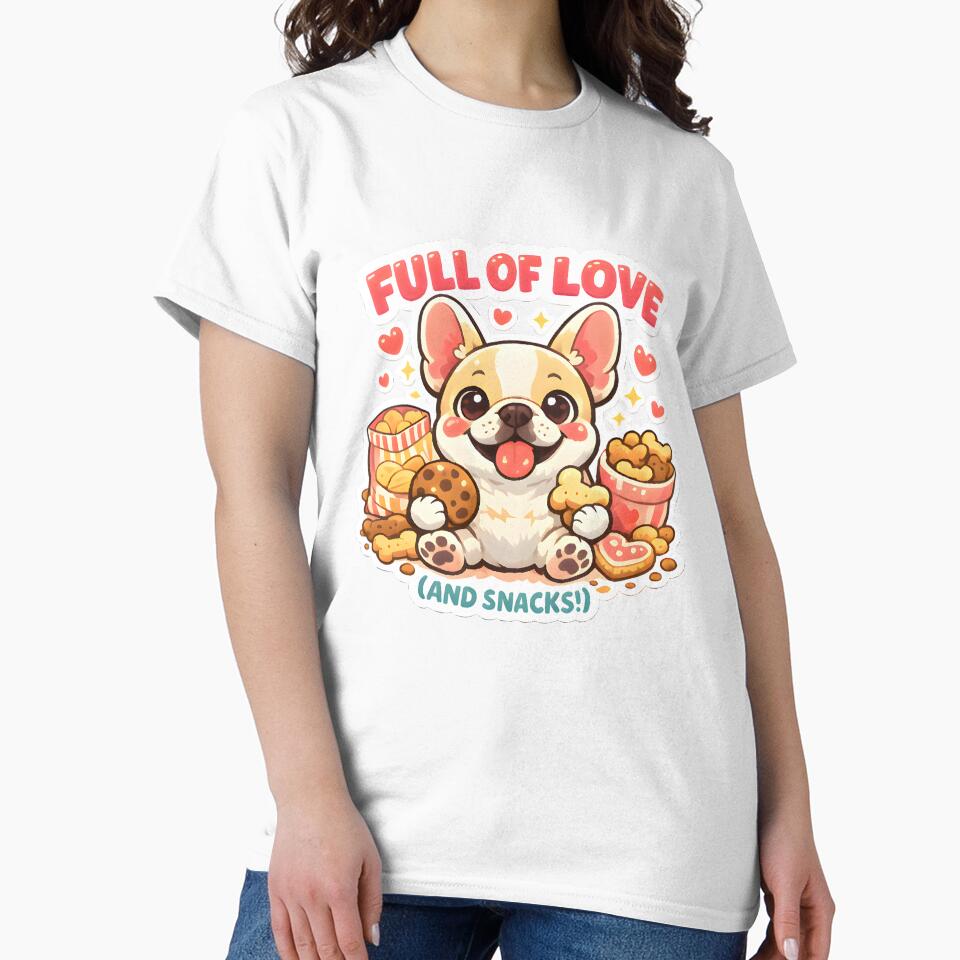 Full of Love (and Snacks) – Cute French Bulldog Vet Sticker by Bettybee00