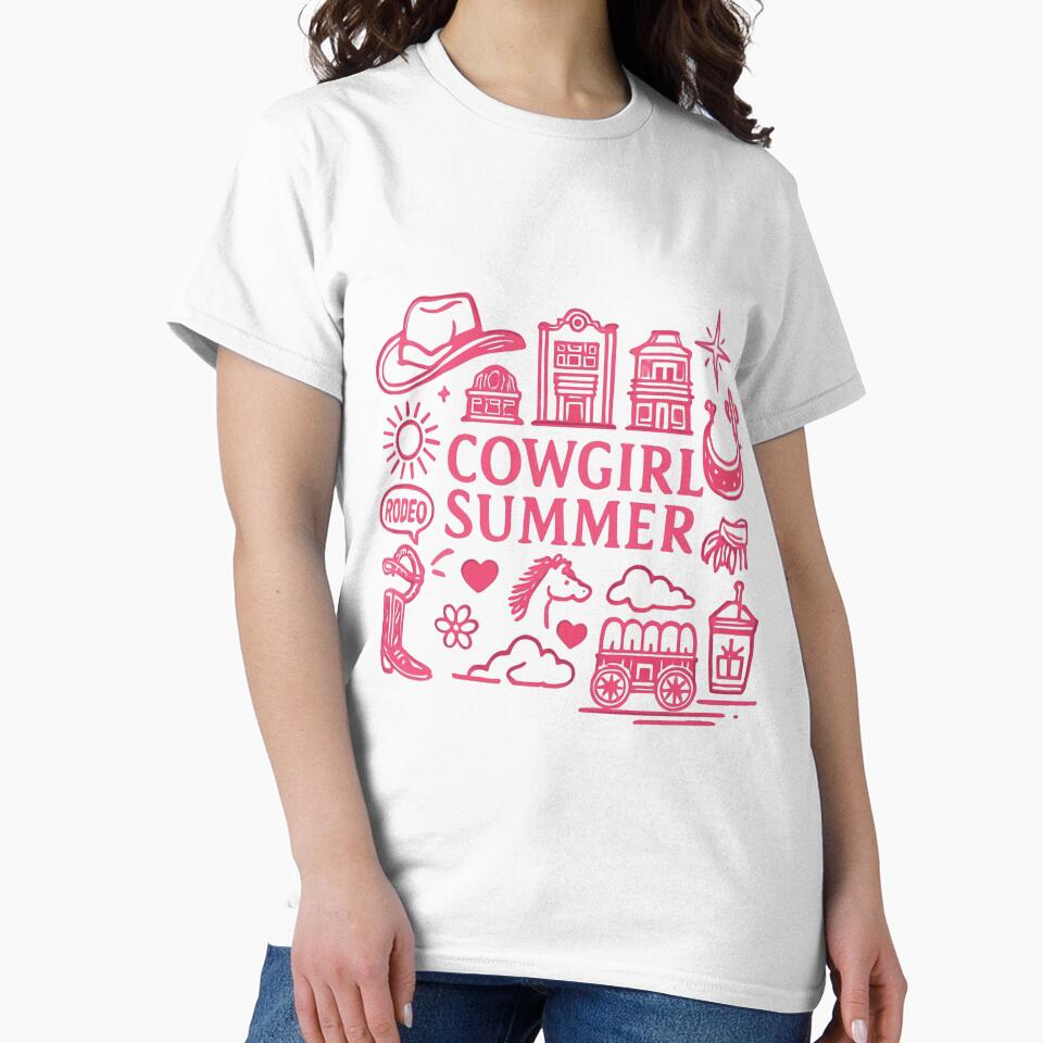 Cowgirl Summer Aesthetic | Western Rodeo Country Girl Design by Sticker Mania Studio