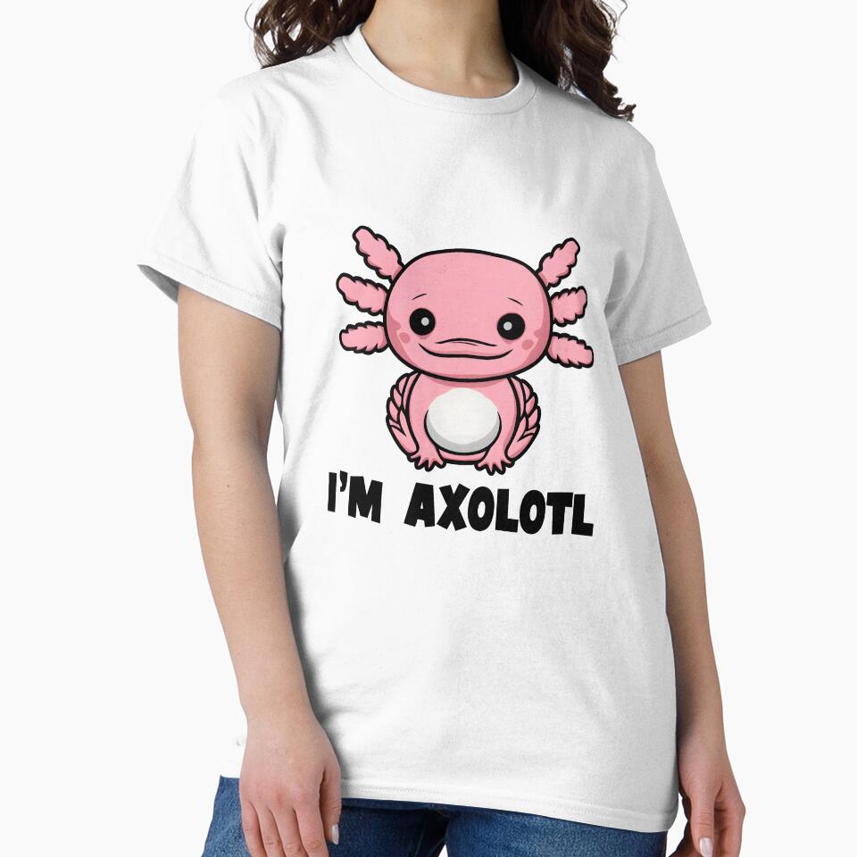 I'm Axolotl Cute Pink Funny Salamander Lover Boys Girls Gift by JellyFish1314