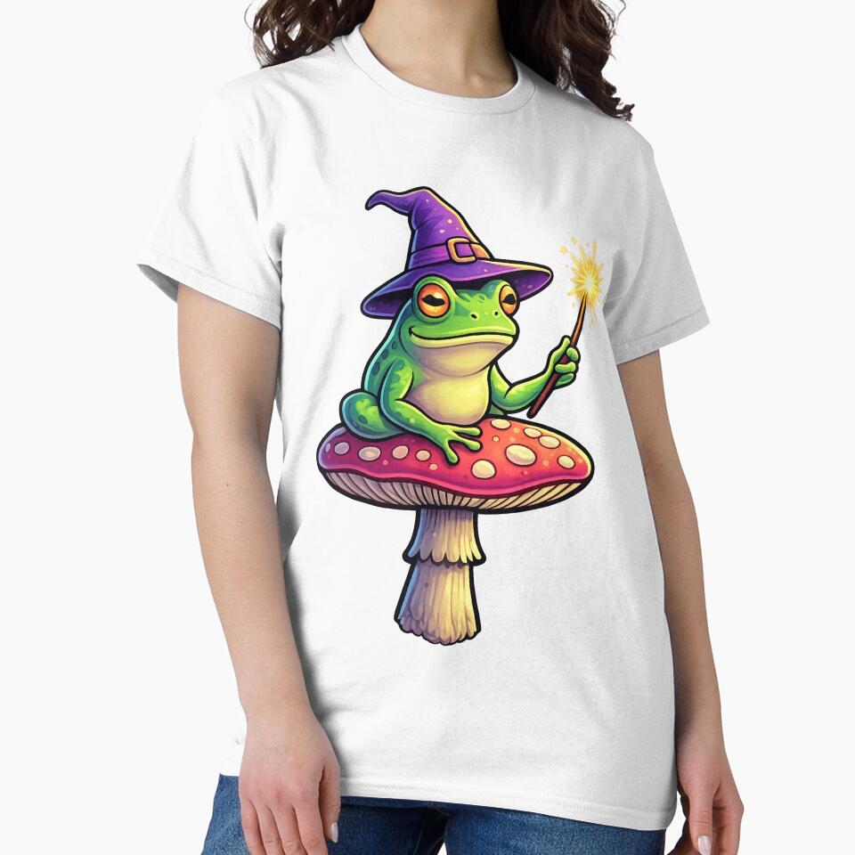 Wizard Frog on Toadstool by redsharkuk