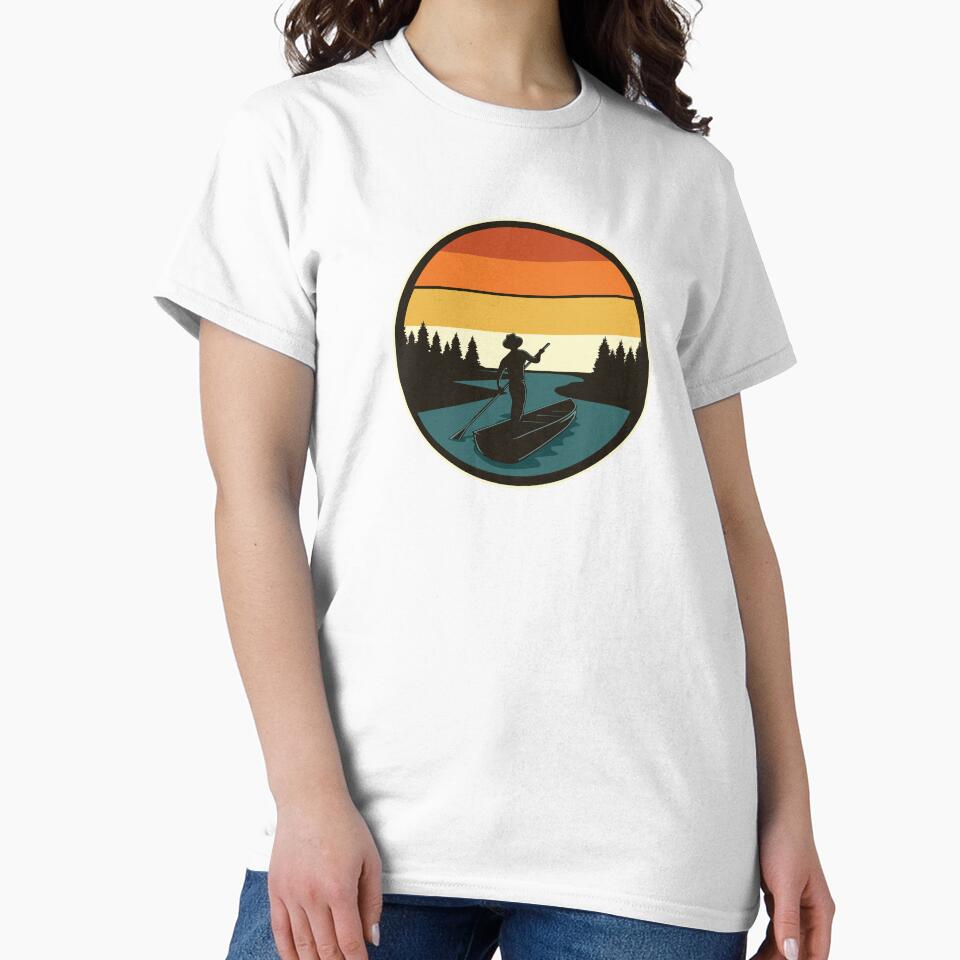 River And Boat Silhouette by OnlyPrint20