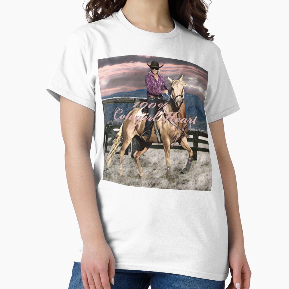COWGIRL HEART, COWGIRLS AND HORSES WHAT COULD BE A BETTER DESIGN. by Barbara Jean Photo Art And Design
