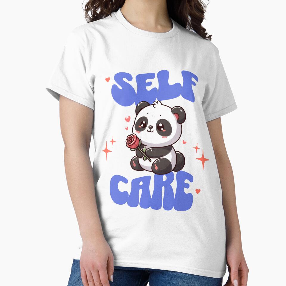 self care american traditional rose Panda by LemuellTrends