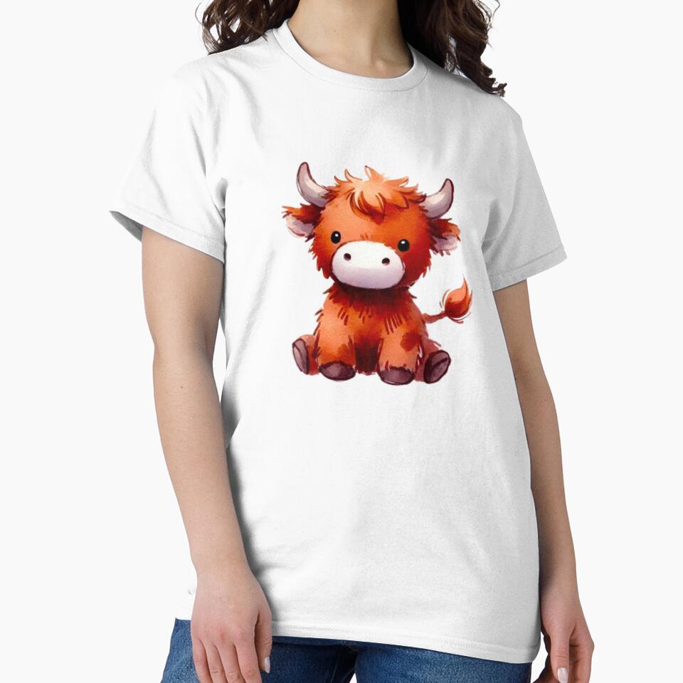 baby Brown highland calf by DaintyDooodles