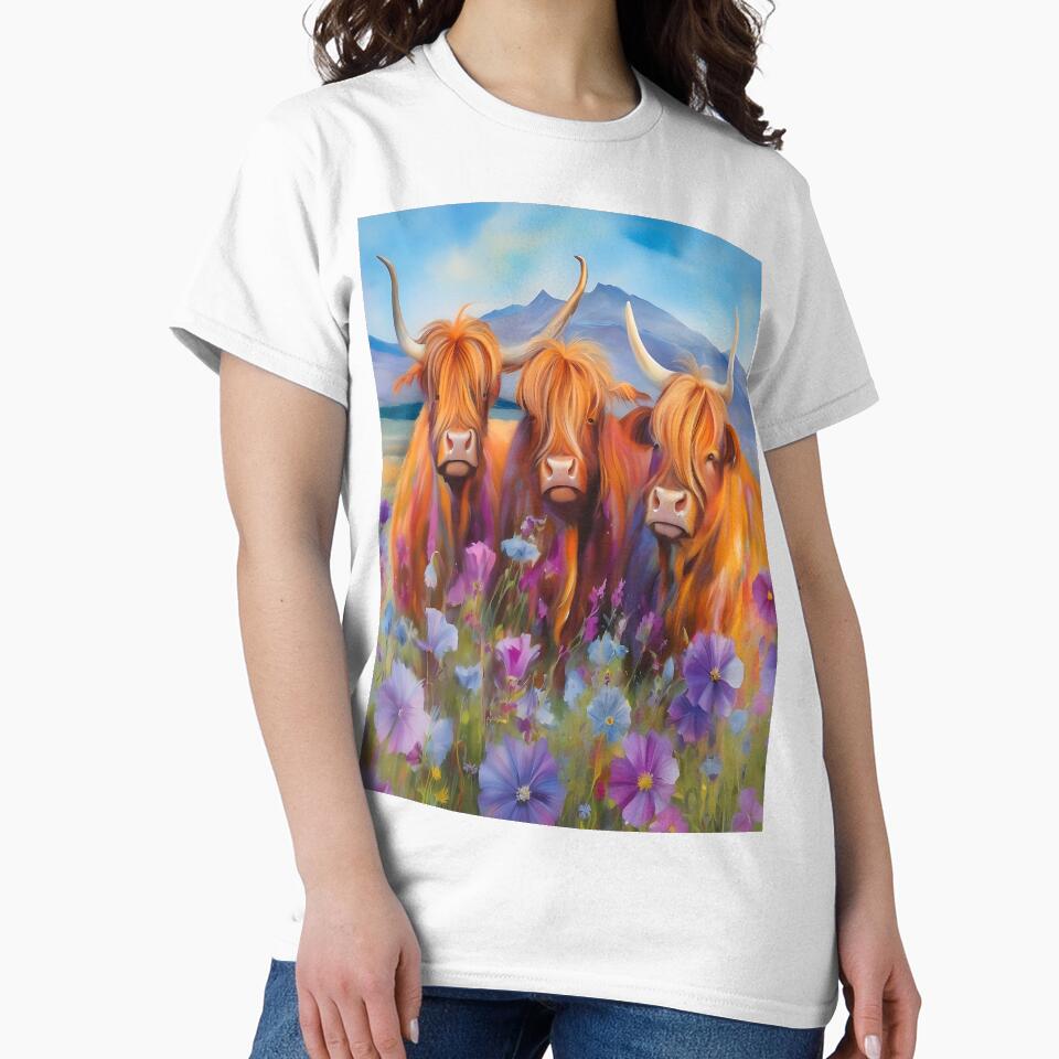 Highland Cows Painting by Tamas Das