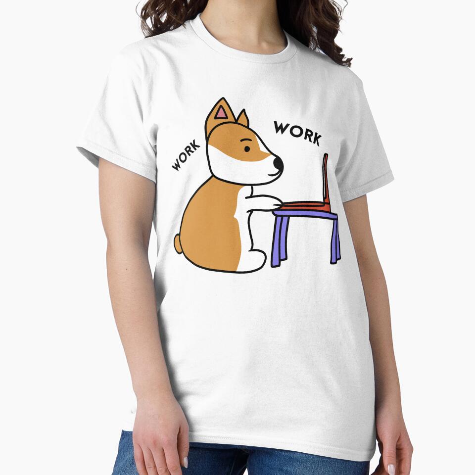 Work From Home Corgi by PetRockers