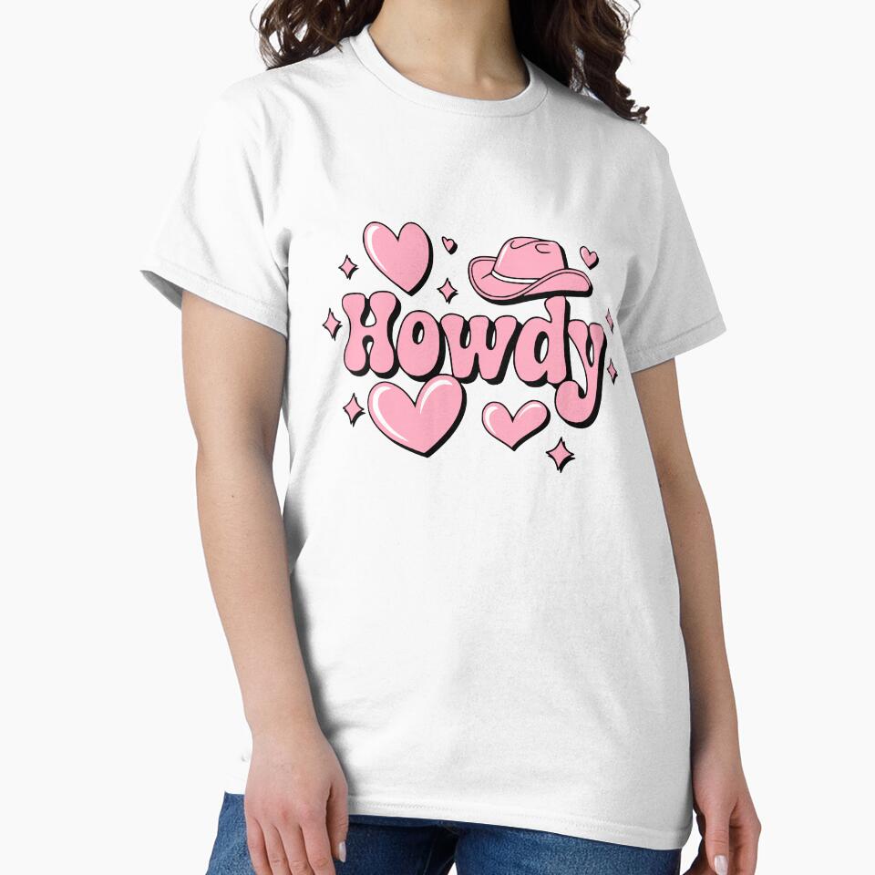 Howdy! Pink Howdy Cowboy Hat by PMCreative
