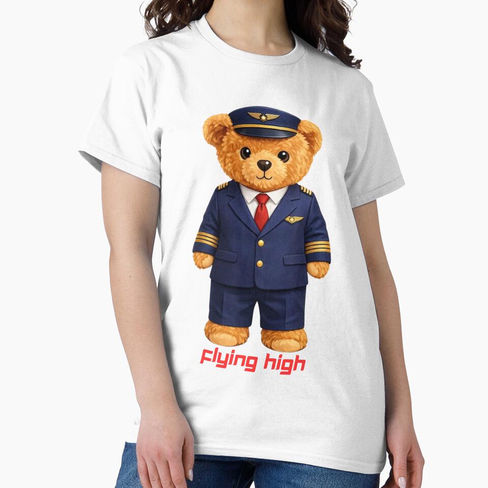 Cute Airline Pilot Teddy Bear Captain in Uniform - Aviation Gift by CuteBear87