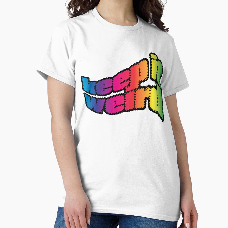 Keep it Weird Fidgety, Groovy Lettering by wickedpretty