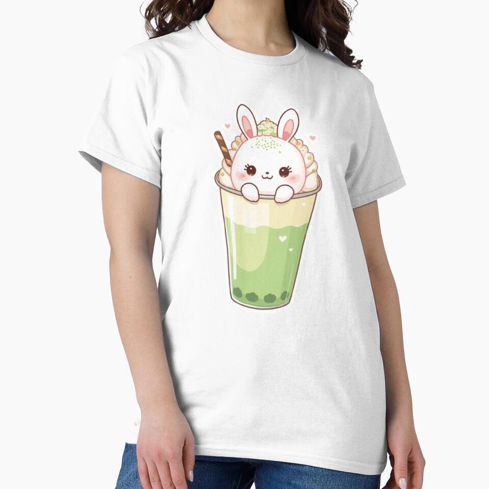 Cute Matcha Bunny Kawaii Sticker | Cozy Matcha Lover Gift by Stylestickers55