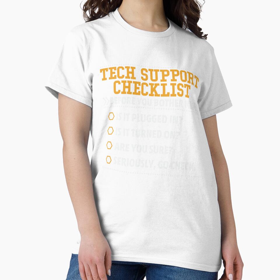 Tech Support Checklist Funny List by sweetbelle