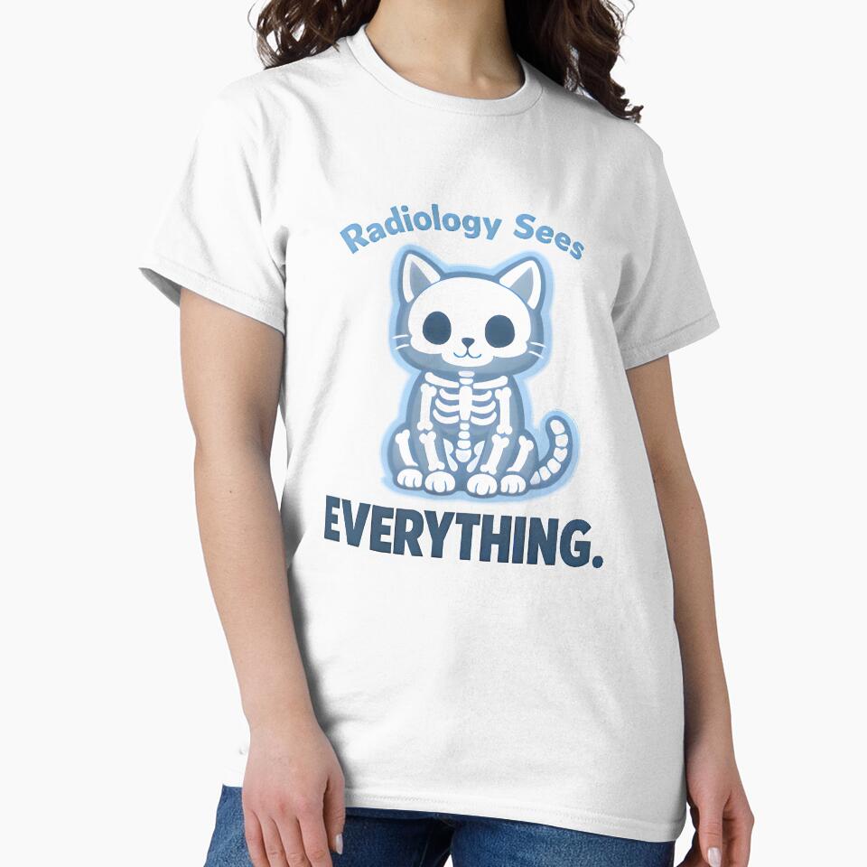 Radiology Sees Everything – Funny Vet X-Ray Cat Design by Bettybee00
