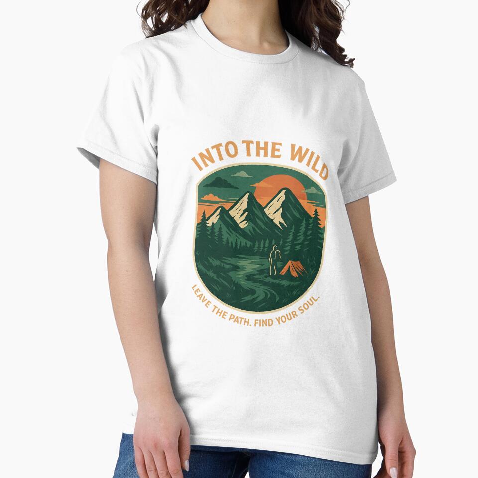 "Into the Wild" T-Shirt  – Outdoor Adventure Series by teeheaven88