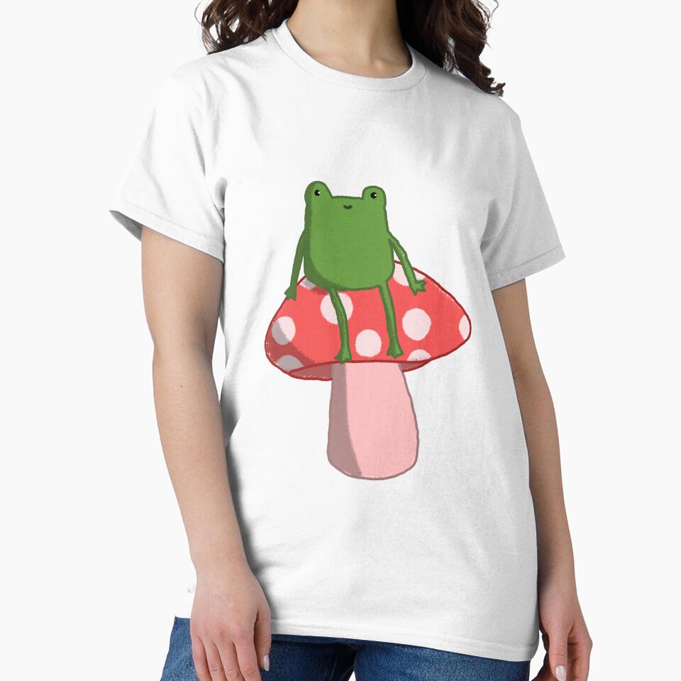 Little Phrog Sitting on Mushroom by FilomenasCorner