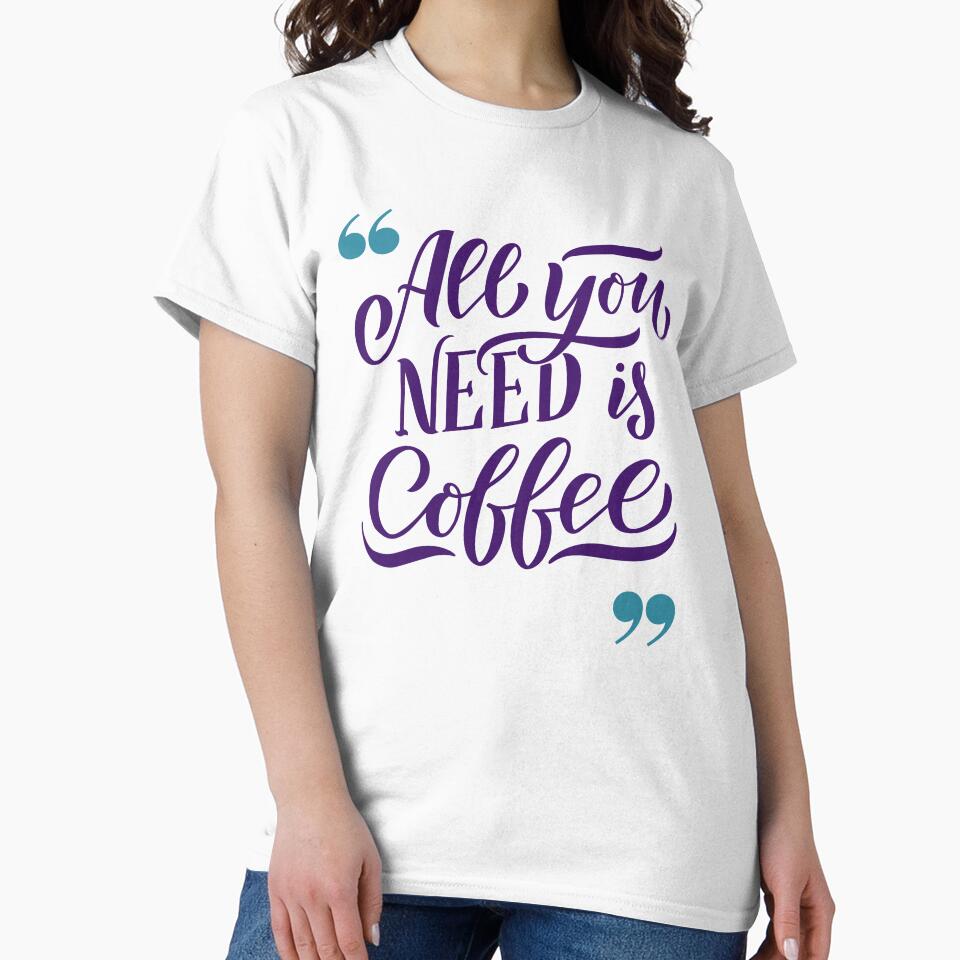 Funny Coffee Quote Typography Design by jyotsanafinds