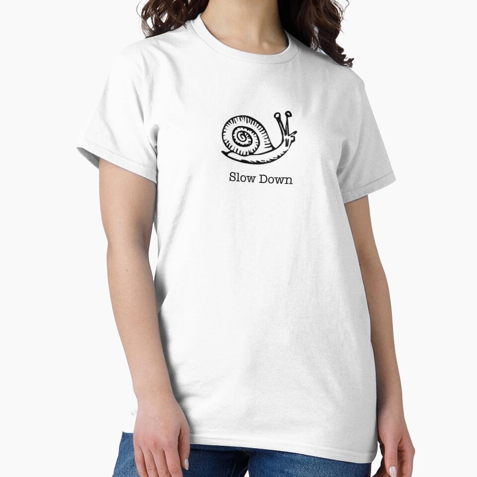 Slow Down Snail by LauraCoxArt