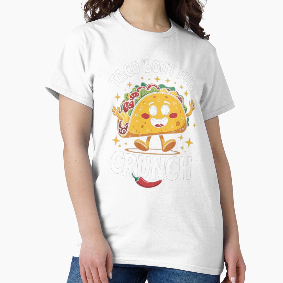 Funny Taco Cartoon - Taco ’Bout Fun Crunchy Snack Design by love3617