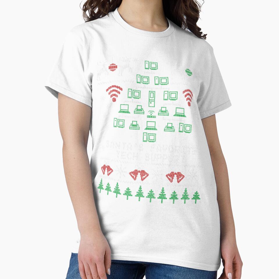 Santa's Favorite Tech Support Christmas for IT Professionals by Nerd Shizzle