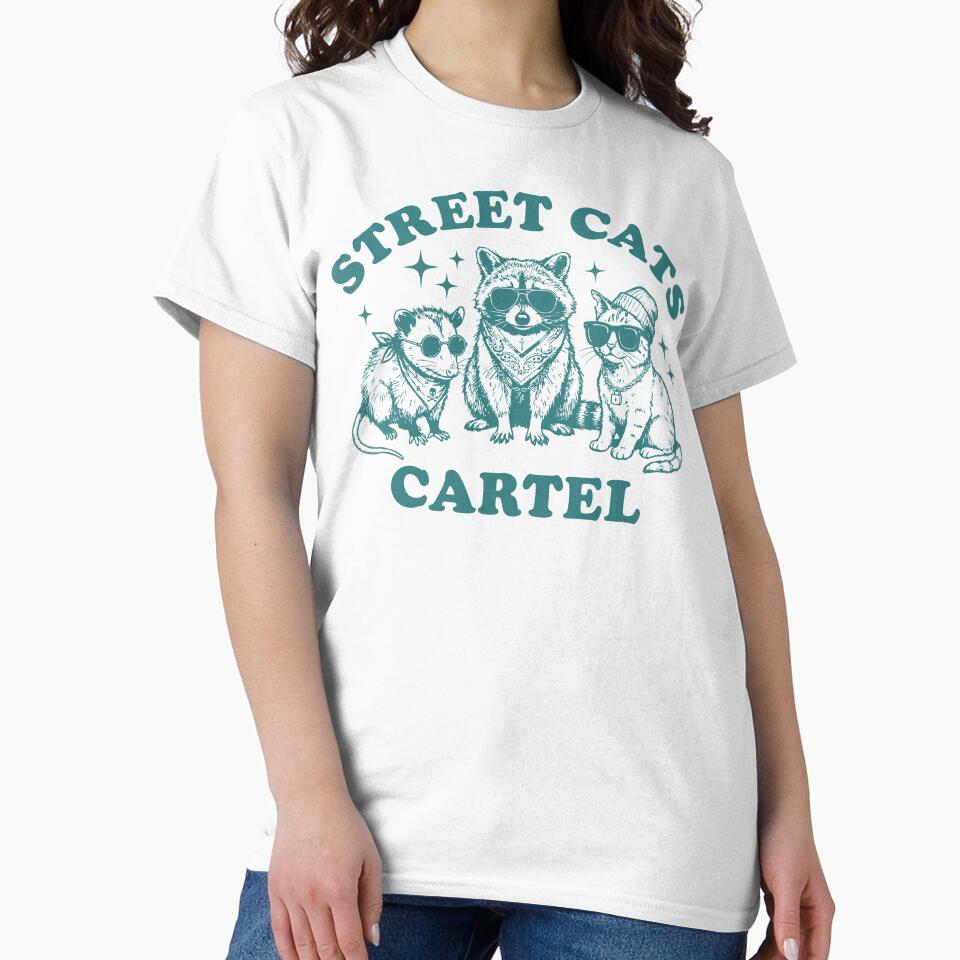 Street Cats Cartel Funny Raccoon Possum Cat by Y-Vibes