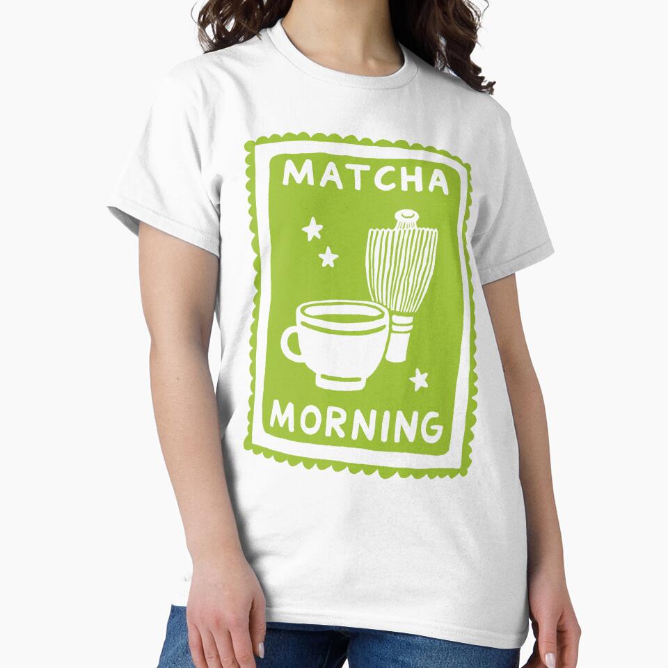 Morning Matcha – Aesthetic Daily Wellness Illustration by All That Jazz Store