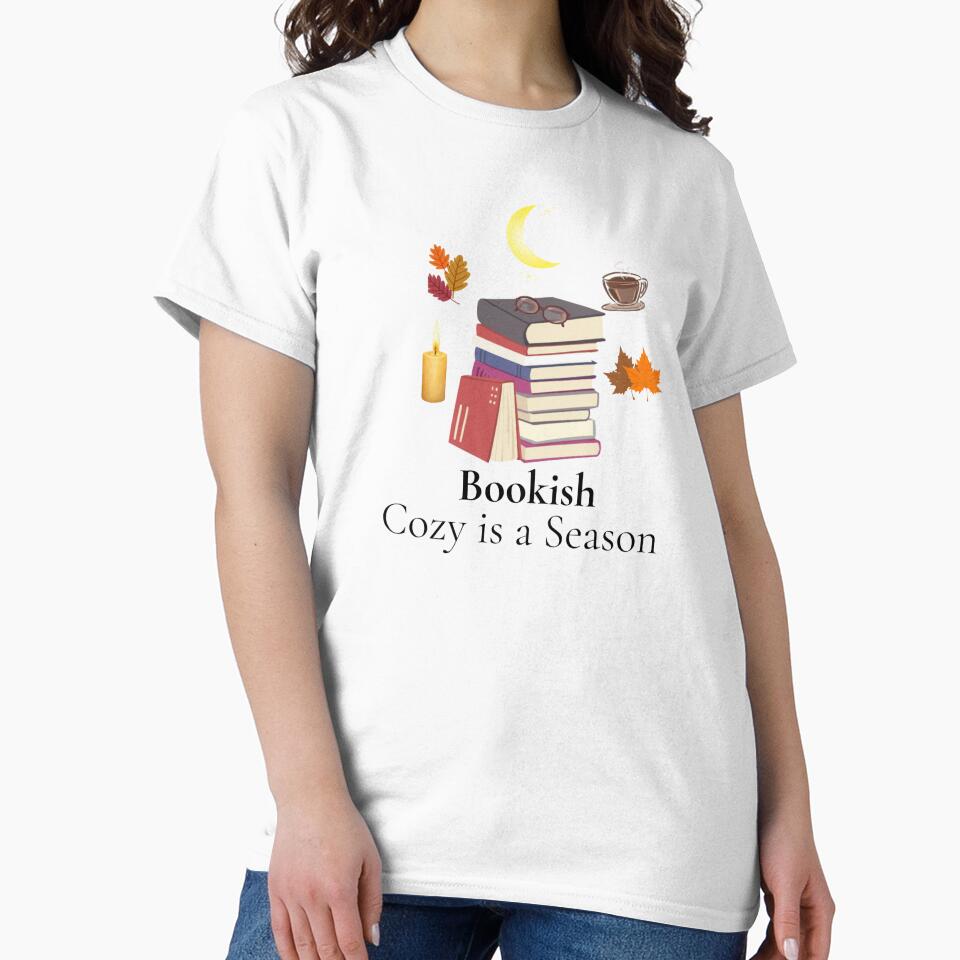 Bookish Cozy Reading Autumn Books Design by rafi18