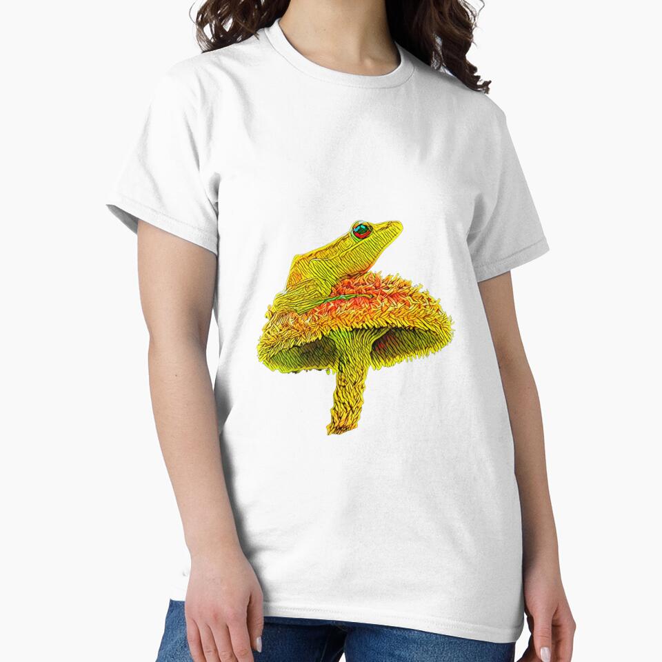 Cute Froggy on a Mushroom by Kid-Genius