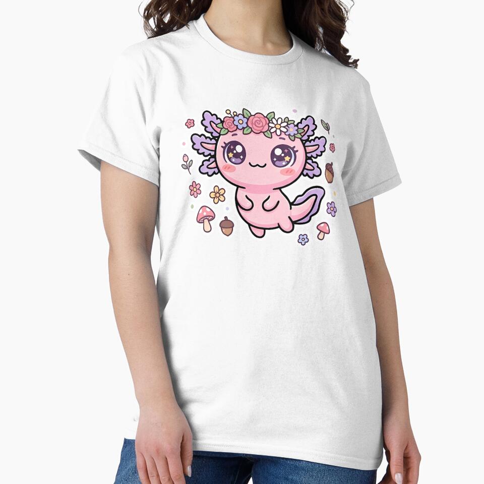 Kawaii Axolotl Meme Design – Adorable Axolotl Funny Chill Creature Art by VectorJoy