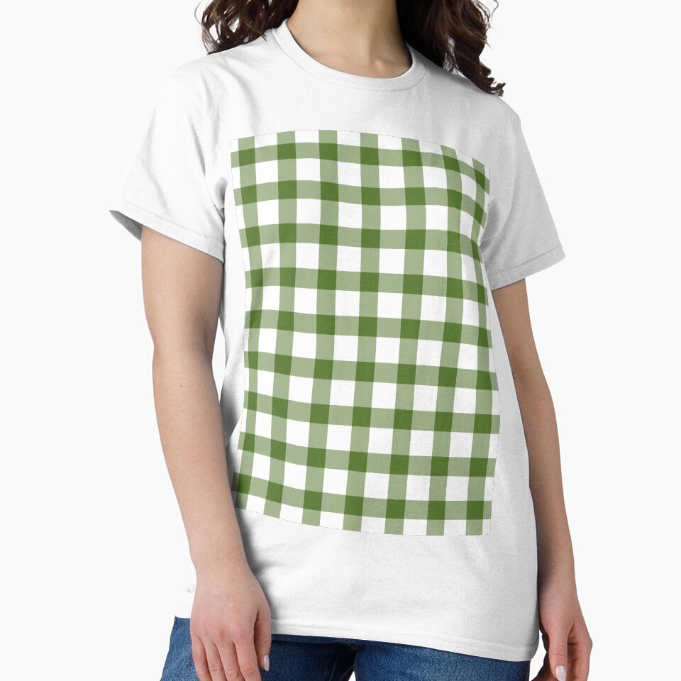 Forest Green Gingham Check by Zaya_art
