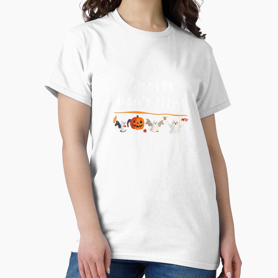 Ghosts Don’t Lisp - Fun Halloween Speech Therapy t-shirt by SmartPatterns