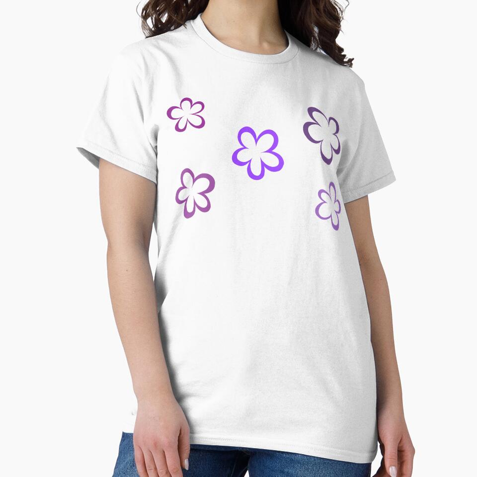 Funky Purple Retro Flowers Sticker Pack by that5280lady