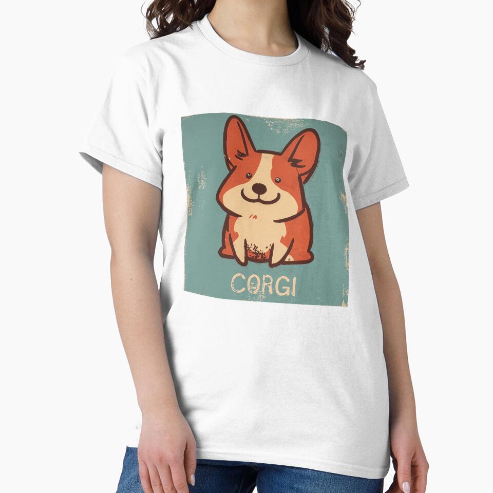 Corgi Series Star_Style A_003, dog animal funny cute T-Shirt shirt CorgiMANIA by aniMo Japan