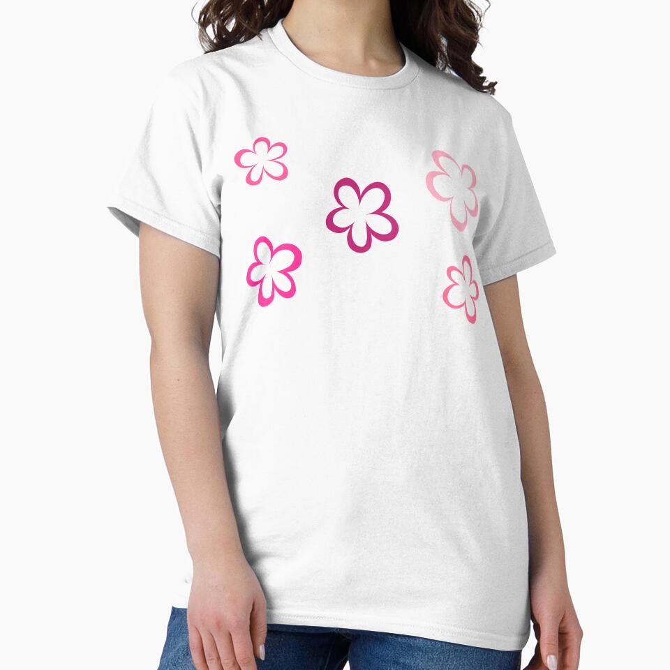 Funky Pink Retro Flowers Sticker Pack by that5280lady