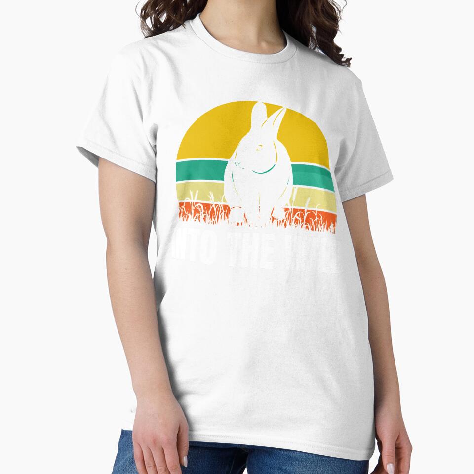 Into The Wild - Retro Vintage Sunset Rabbit by Peishan02