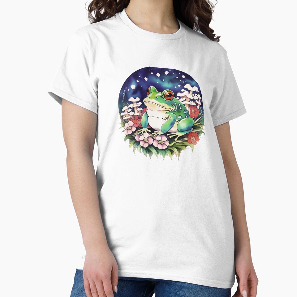 Starry Night Frog by Whimsy Fae Studio