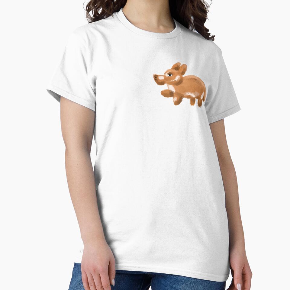 Side eye corgi, simple corgi by Kaleikaydesign