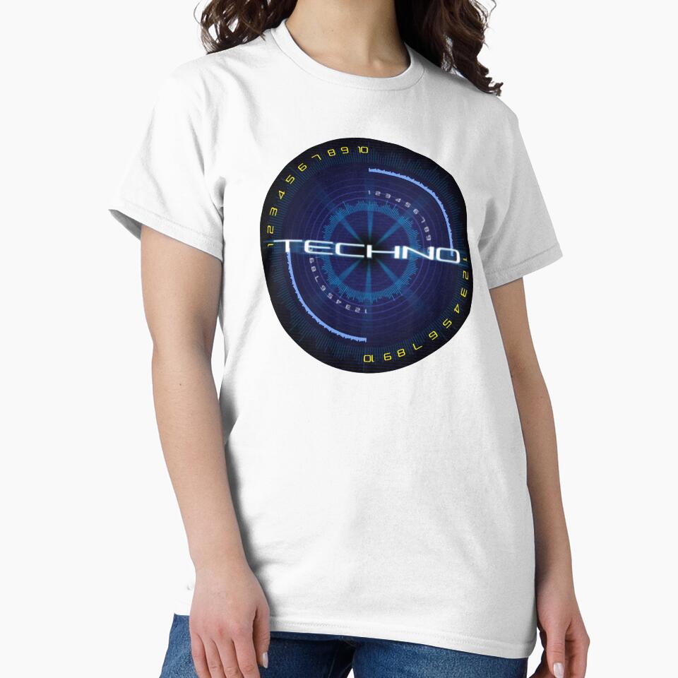 Neon Blue Numeric Dial Techno Emblem by Libérica Studio