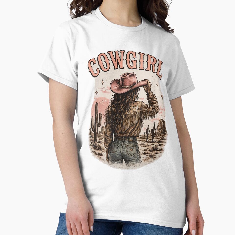 Cowgirl Western Desert Aesthetic – Vintage Cowgirl Design by  QuarterHorseArt by Just my Studio